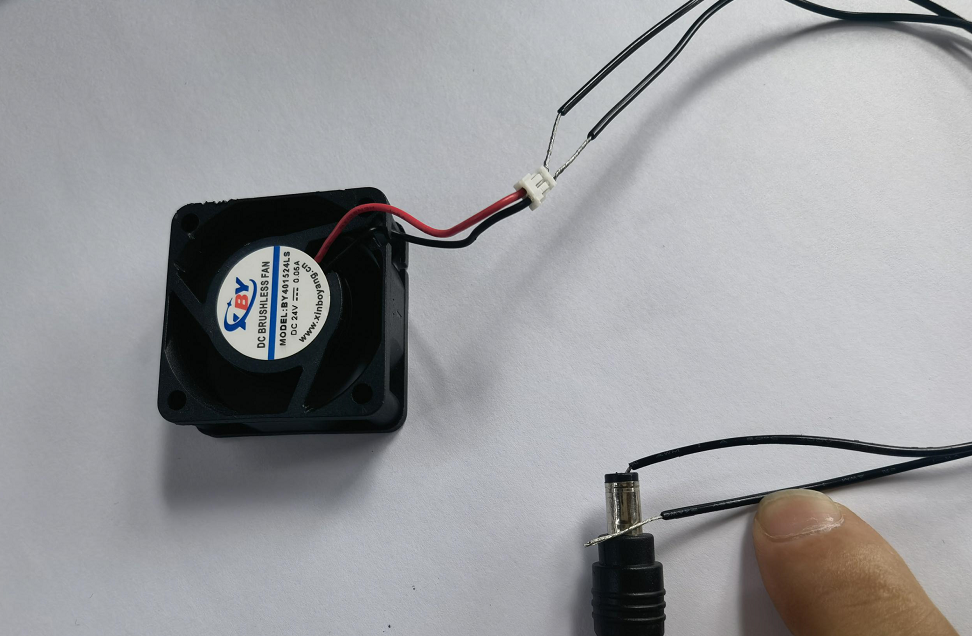 Testing the laser fan